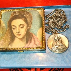 M. DE Jean Sterling Rare 1.5in St Jude 3D Medal